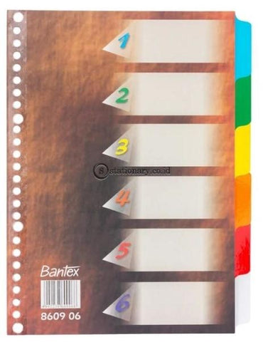Bantex Divider 26 Holes B5 Dark Brown #8609 06 Office Stationery