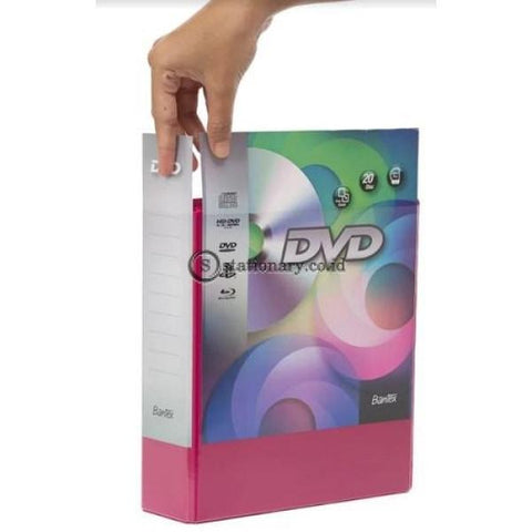 Bantex Dvd Binder 2 Ring 40Mm (Including 5 Sheets Pockets) #8541 65 Office Stationery It Supplies