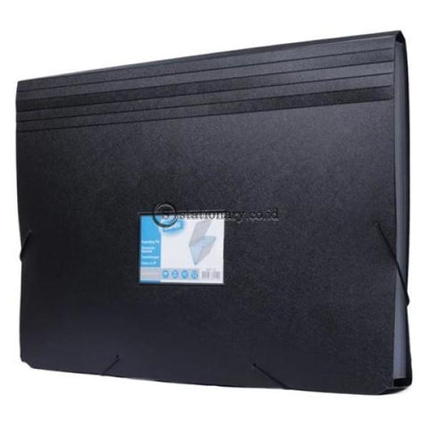 Bantex Expanding File Folio #3601 Black - 10 Office Stationery