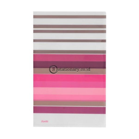 Bantex Fancy Stripes L Shape Folder Folio Pink #2247 19