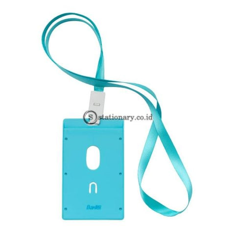 Bantex ID Card Holder Larnyard 54x90mm Portarit Sky Blue #8865 23