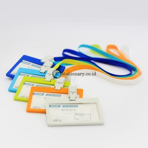Bantex ID Card Holder Larnyard 90x54mm Landscape Mango #8863 64