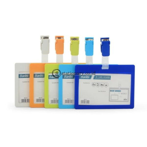 Bantex ID Card Holder With Clip Landscape Mango #8864 64