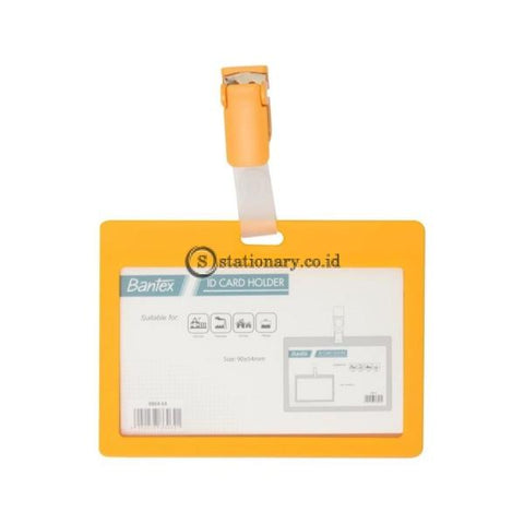 Bantex ID Card Holder With Clip Landscape Mango #8864 64