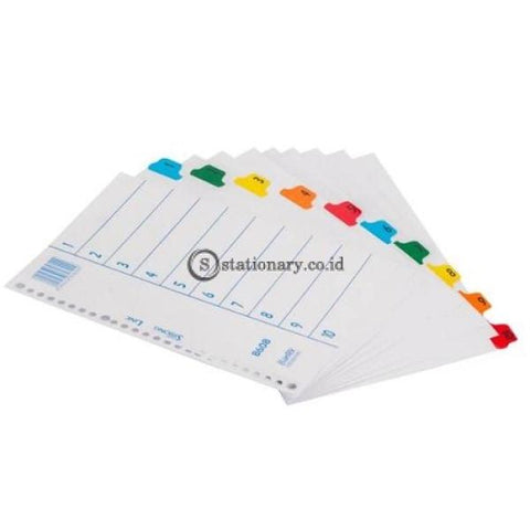 Bantex Index (1-10) 26 Holes For Multiring Binder B5 #8608 00 Office Stationery
