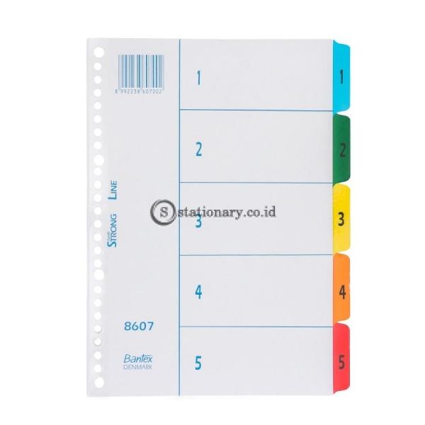 Bantex Index (1-5) 20 Holes For Multiring Binder B5 #8607 00