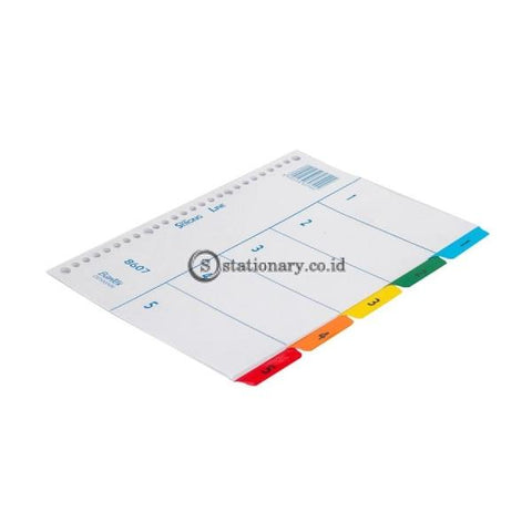 Bantex Index (1-5) 20 Holes For Multiring Binder B5 #8607 00
