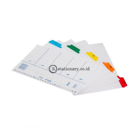 Bantex Index (1-5) 20 Holes For Multiring Binder B5 #8607 00