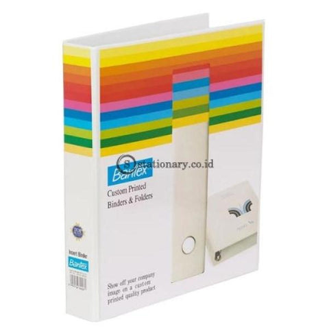 Bantex Insert Ring Binder 3 25Mm A4 White #8662 07 Office Stationery