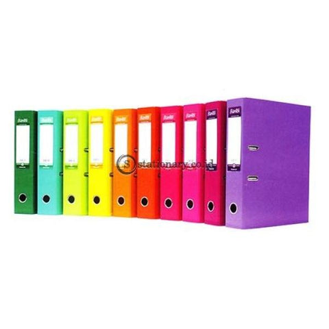 Bantex Lever Arch File Ordner Plastic Folio 7Cm #1465 Grass Green - 15 Office Stationery Promosi