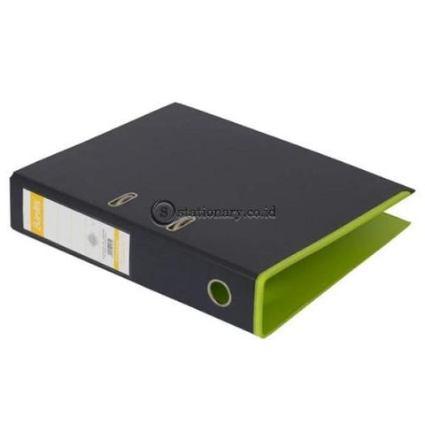 Bantex Lever Arch File Ordner Plastic Two Tone 7Cm Folio Anthracite Grey-Lime #1465V2565 Office