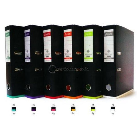 Bantex Lever Arch File Ordner Plastic Two Tone 7Cm Folio Anthracite Grey-White #1465V2507 Office