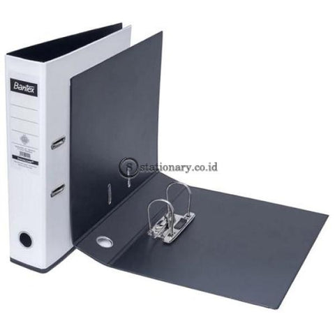 Bantex Lever Arch File Ordner Two Tone Folio 7Cm White Black #1465V0710 Office Stationery