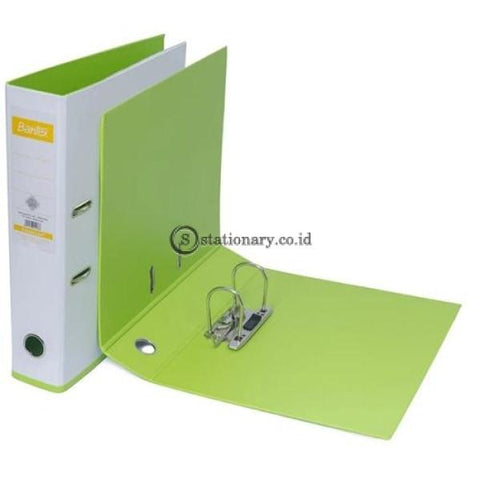 Bantex Lever Arch File Ordner Two Tone Folio 7Cm White Lime #1465V0765 Office Stationery