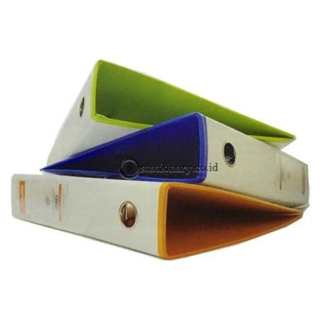 Bantex Lever Arch File Ordner Two Tone Folio 7Cm White Lime #1465V0765 Office Stationery