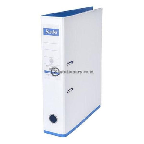 Bantex Lever Arch File Two Tone Folio 7Cm White Blueberry #1465V0762 Office Stationery