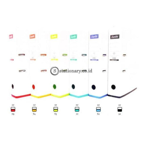 Bantex Lever Arch File Two Tone Folio 7Cm White Blueberry #1465V0762 Office Stationery