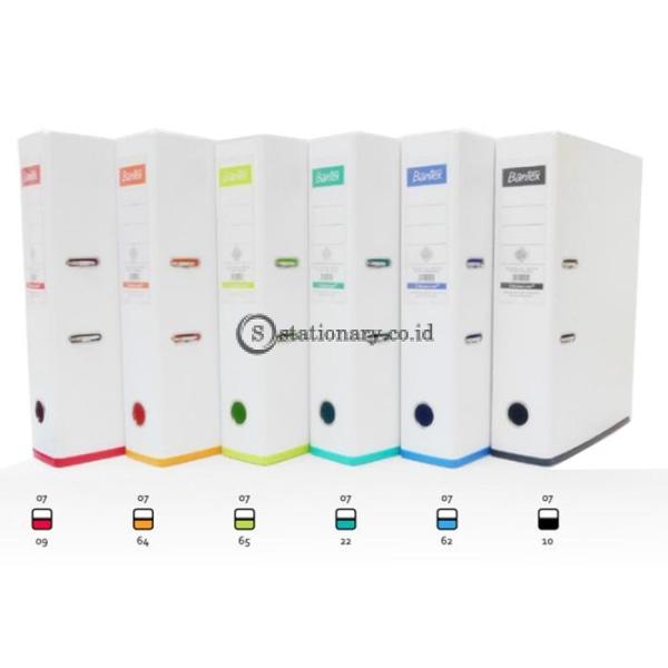 Bantex Lever Arch File Two Tone Folio 7cm White Mango #1465V0764