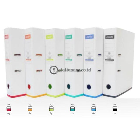 Bantex Lever Arch File Two Tone Folio 7cm White Mango #1465V0764