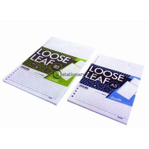 Bantex Loose Leaf Paper 20 Holes 80 Gsm 50 Sheets A5 #8601 00 Office Stationery