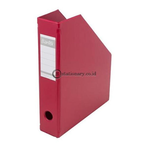 Bantex Magazine File (Box File) A4 7Cm #4010 Maroon - 14 Office Stationery