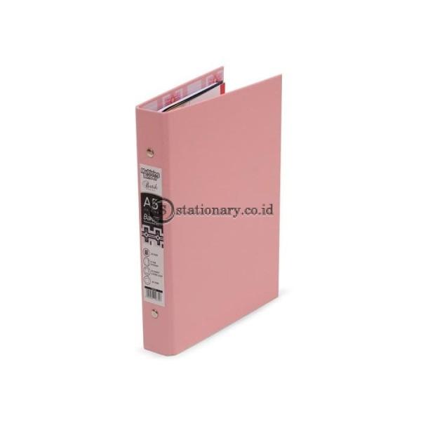 Bantex Multiring Binder Batik Series Musky Pink A5 20 Ring O 25mm #1334 74