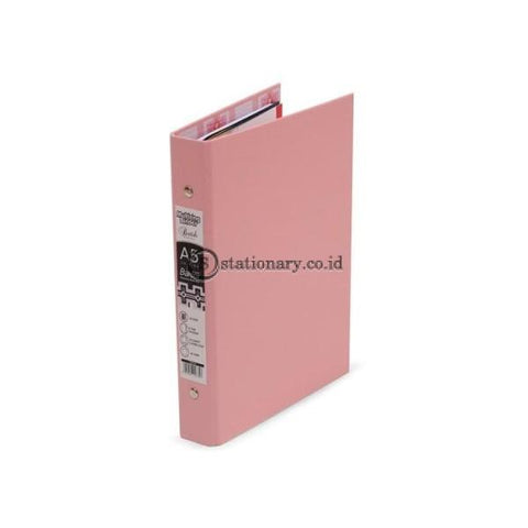 Bantex Multiring Binder Batik Series Musky Pink A5 20 Ring O 25mm #1334 74