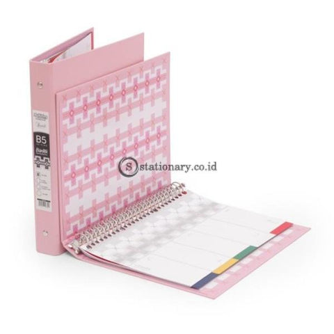 Bantex Multiring Binder Batik Series Musky Pink B5 26 Ring O 25mm #1336 74