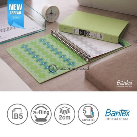 Bantex Multiring Binder Batik Series Pistachio B5 26 Ring O 25mm #1336 72