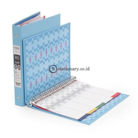 Bantex Multiring Binder Batik Series Sky Blue B5 26 Ring O 25mm #1336 23