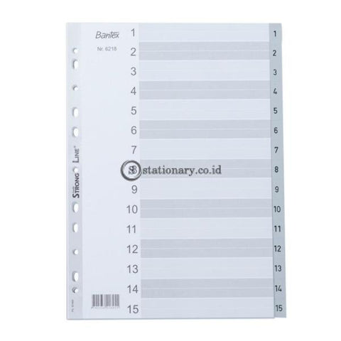 Bantex Numerical Indexes A4 1-15 Index (15 pages) #6218