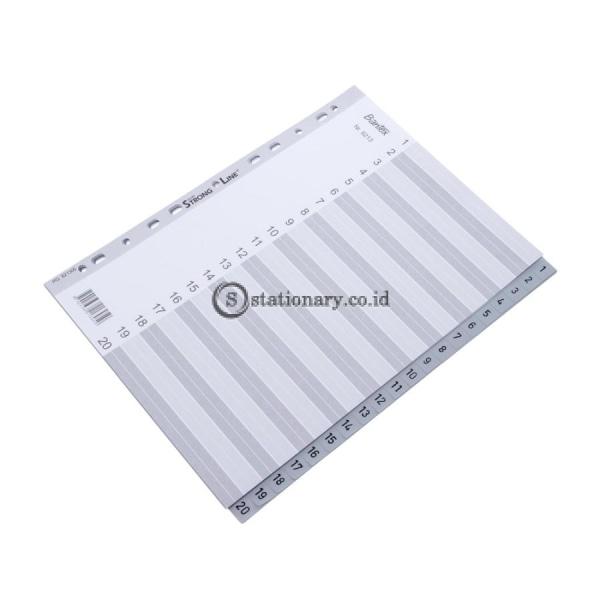 Bantex Numerical Indexes A4 20 Pages (1-20 index) #6213