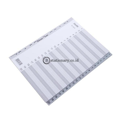 Bantex Numerical Indexes A4 20 Pages (1-20 index) #6213