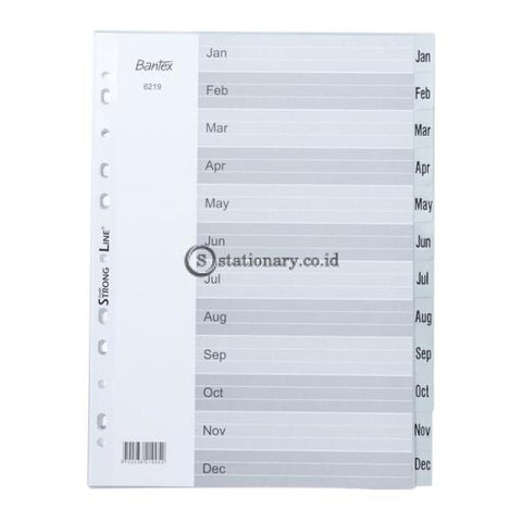 Bantex Numerical Indexes A4 Jan-Dec (12 Pages) #6219 Office Stationery