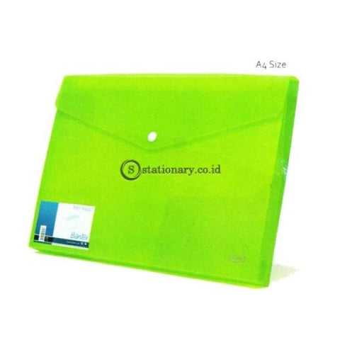 Bantex Poly Wallet Case Folio (2 Divider) #8015 Grass Green - 15 Office Stationery