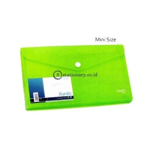 Bantex Poly Wallet For Cheque (2 Divider) #8014 Grass Green - 15 Office Stationery