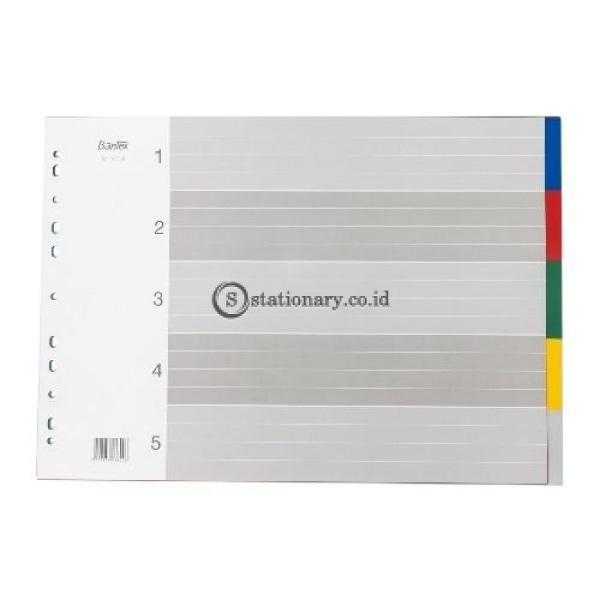 Bantex PP Colour Divider A3 Landscape (5 pages) #6018