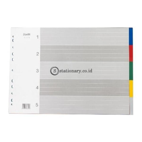 Bantex Pp Colour Divider A3 Landscape (5 Pages) #6018 Office Stationery