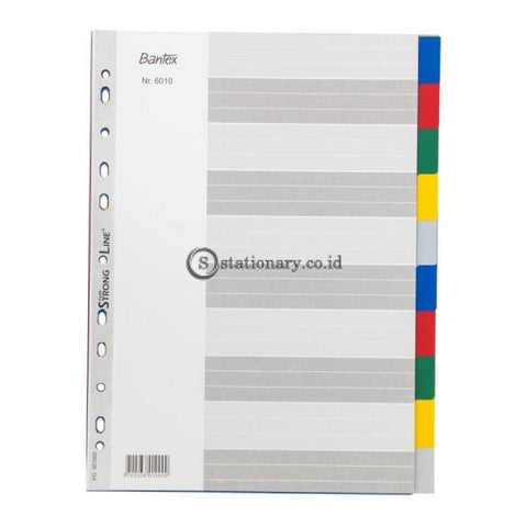 Bantex PP Colour Divider A4 (10 pages) #6010 00