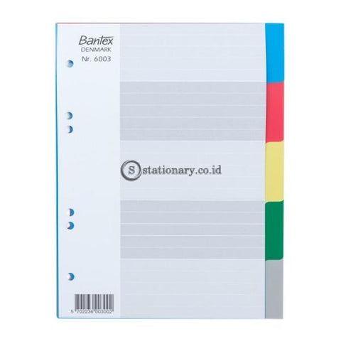 Bantex PP Colour Divider A5 (5 pages) #6003 00