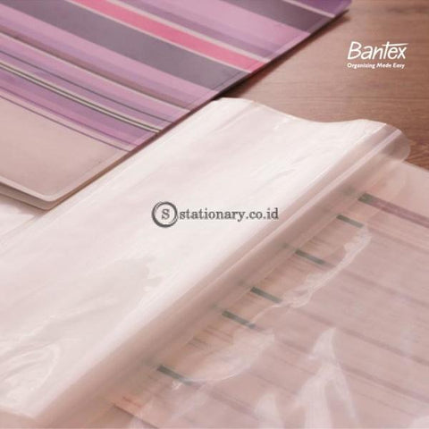 Bantex PP Fancy Stripes Display Book 30 Pockets Folio Lilac #3197 21