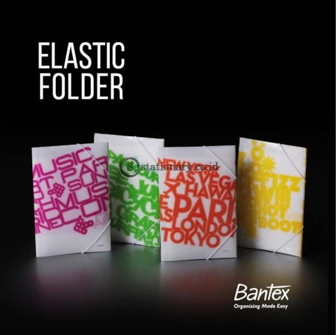 Bantex PP Jolly Bright Elastic Folder Folio Lime #3432 65