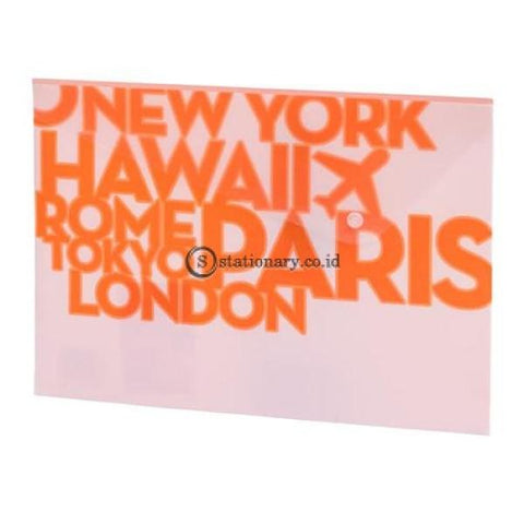 Bantex Pp Jolly Bright Envelope Folio #3236 Orange - 12 Office Stationery