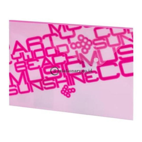 Bantex Pp Jolly Bright Envelope Folio #3236 Pink - 19 Office Stationery