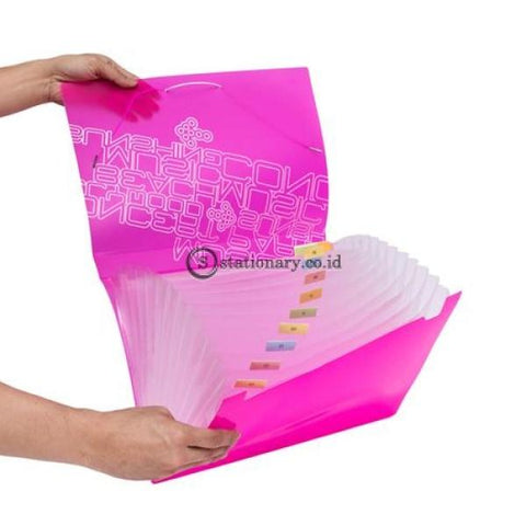 Bantex Pp Jolly Bright Expanding File 13 Pockets Folio #3607 Office Stationery