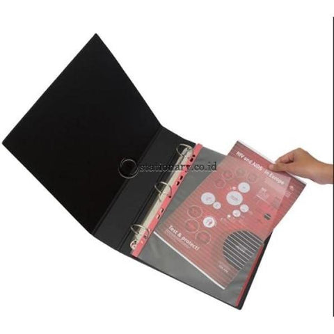 Bantex Signal Pocket Antiglare 25 Sheets A4 #2050 Red - 09 Office Stationery