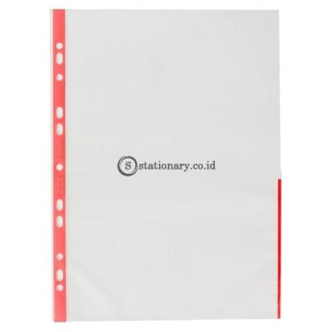 Bantex Signal Pocket Antiglare 25 Sheets A4 #2050 Red - 09 Office Stationery