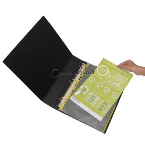 Bantex Signal Pocket Antiglare 25 Sheets A4 #2050 Red - 09 Office Stationery