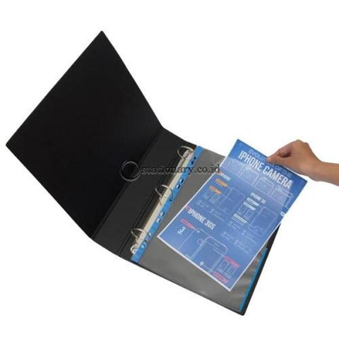 Bantex Signal Pocket Antiglare 25 Sheets A4 #2050 Red - 09 Office Stationery