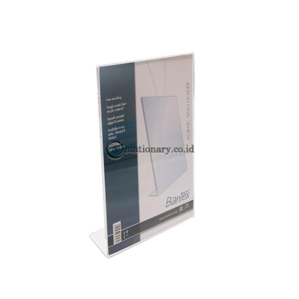 Bantex Slanted Sign Holder A5 Transparent #8853 08